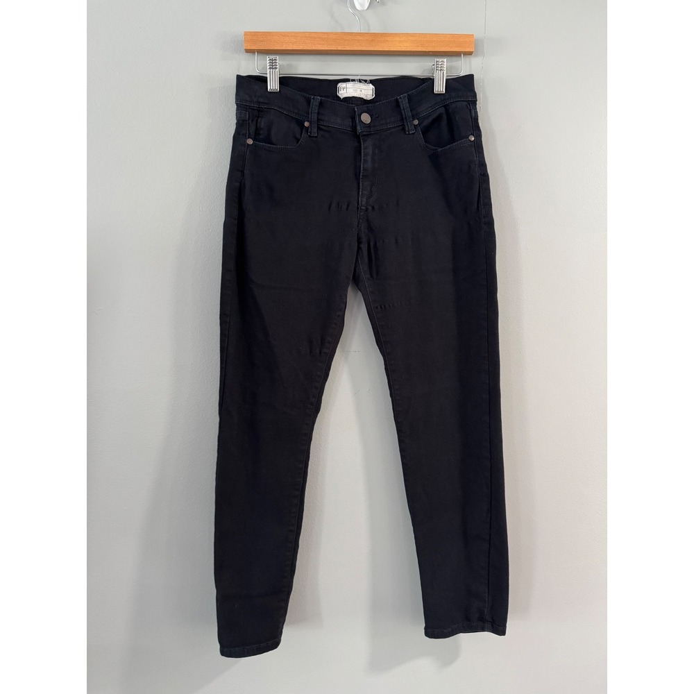 Free People Womens Black Denim‎ Jeans Size 28 USA Made Casual Everyday Pants